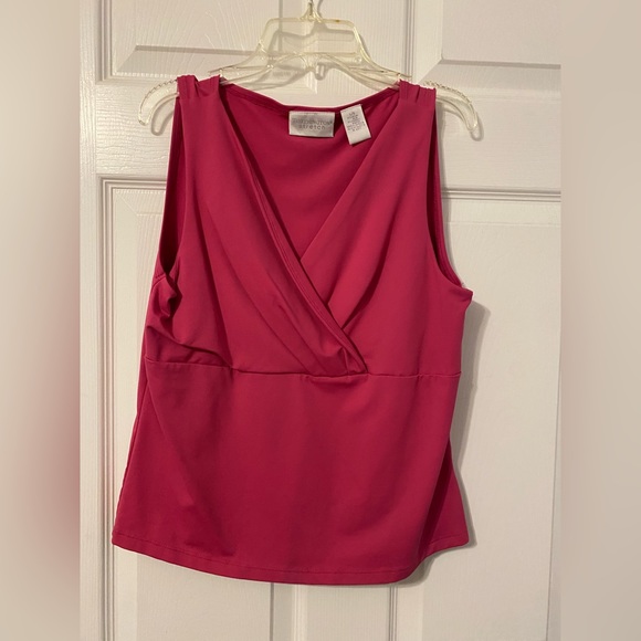 Worthington stretch LARGE PINK BLOUSE - Picture 1 of 2
